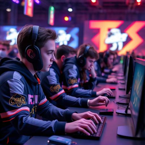 eスポーツの大会で熱戦を繰り広げる学生たち
