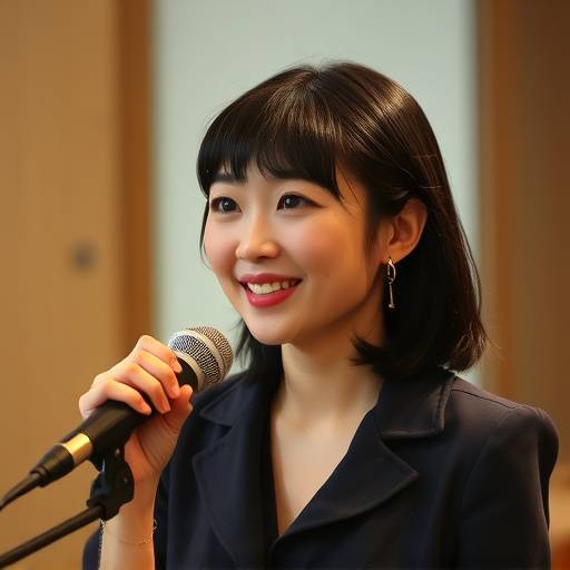 ナレーター、山田 花子のポートレート写真